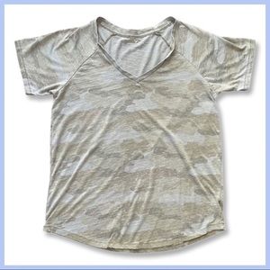 American Eagle Soft Camo Raglan Tee